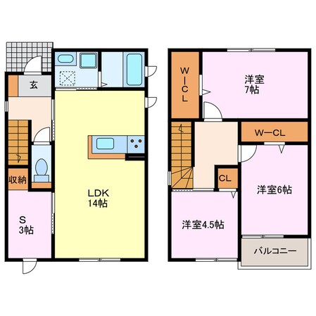 御供所町４－２７ＫＯＤＡＴＥＸ　Ⅴ　Ａの物件間取画像